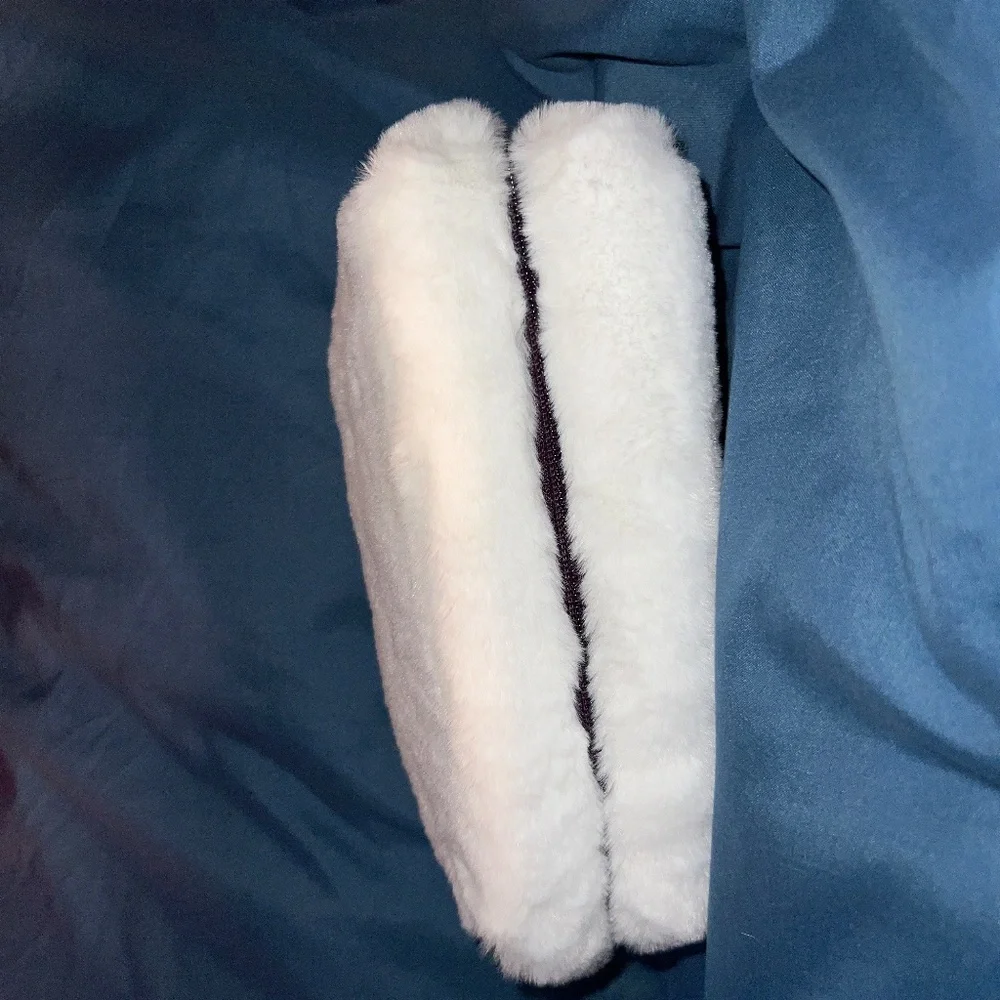 NIB by Terry White Faux Fur Makeup Pouch x 2